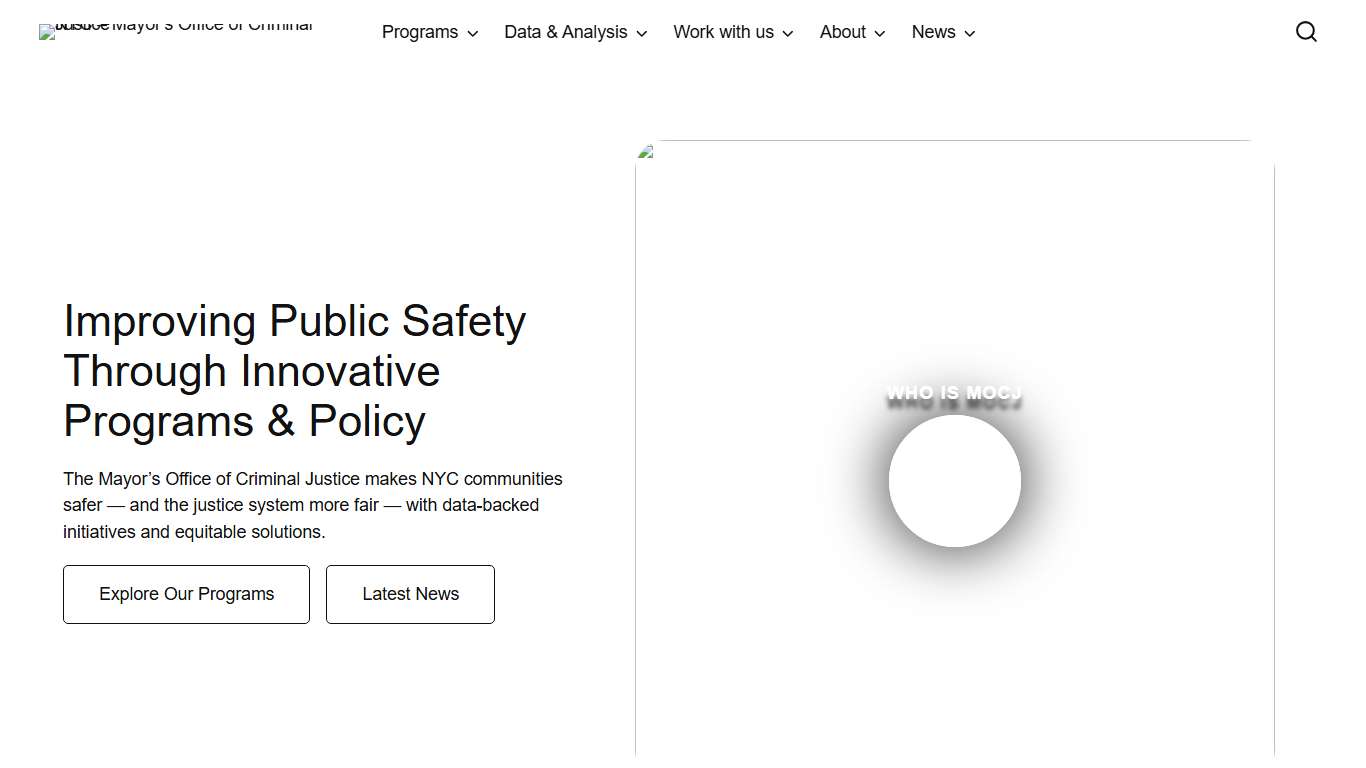 NYC Mayor's Office of Criminal Justice - NYC - Mayor's Office of Criminal Justice